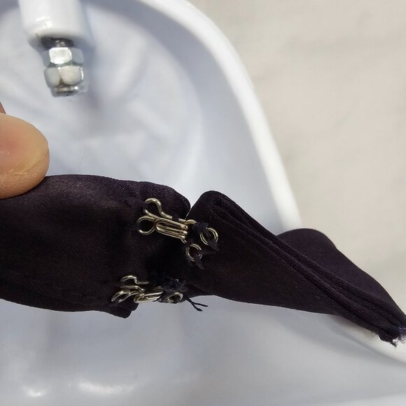 Alfred Angelo Dress Purple Backless Formal Chiffon Satin Coquette Fairy S - Picture 8 of 9